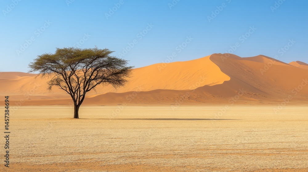 Naklejka premium Solitude of the Desert Landscape