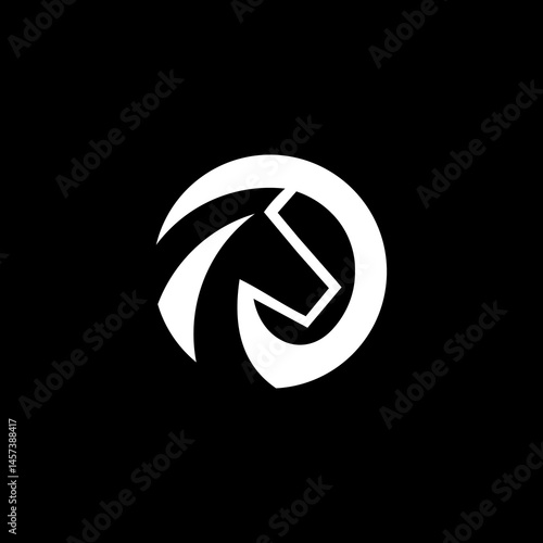letter O horse logo