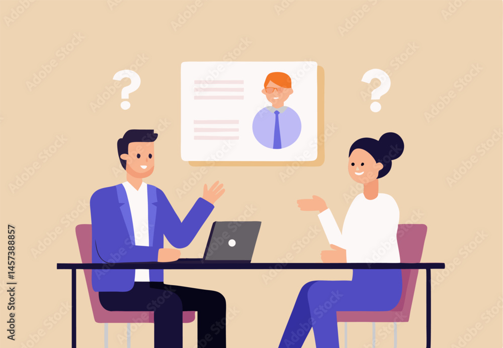 Job Interview, Hiring Process, Candidate Meeting Job Interview, Hiring Process, Candidate Meeting