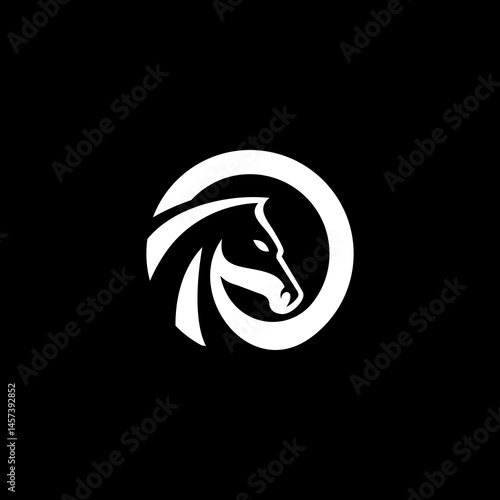 letter O horse logo
