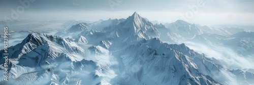 Wallpaper Mural landscape snowy mountains Torontodigital.ca