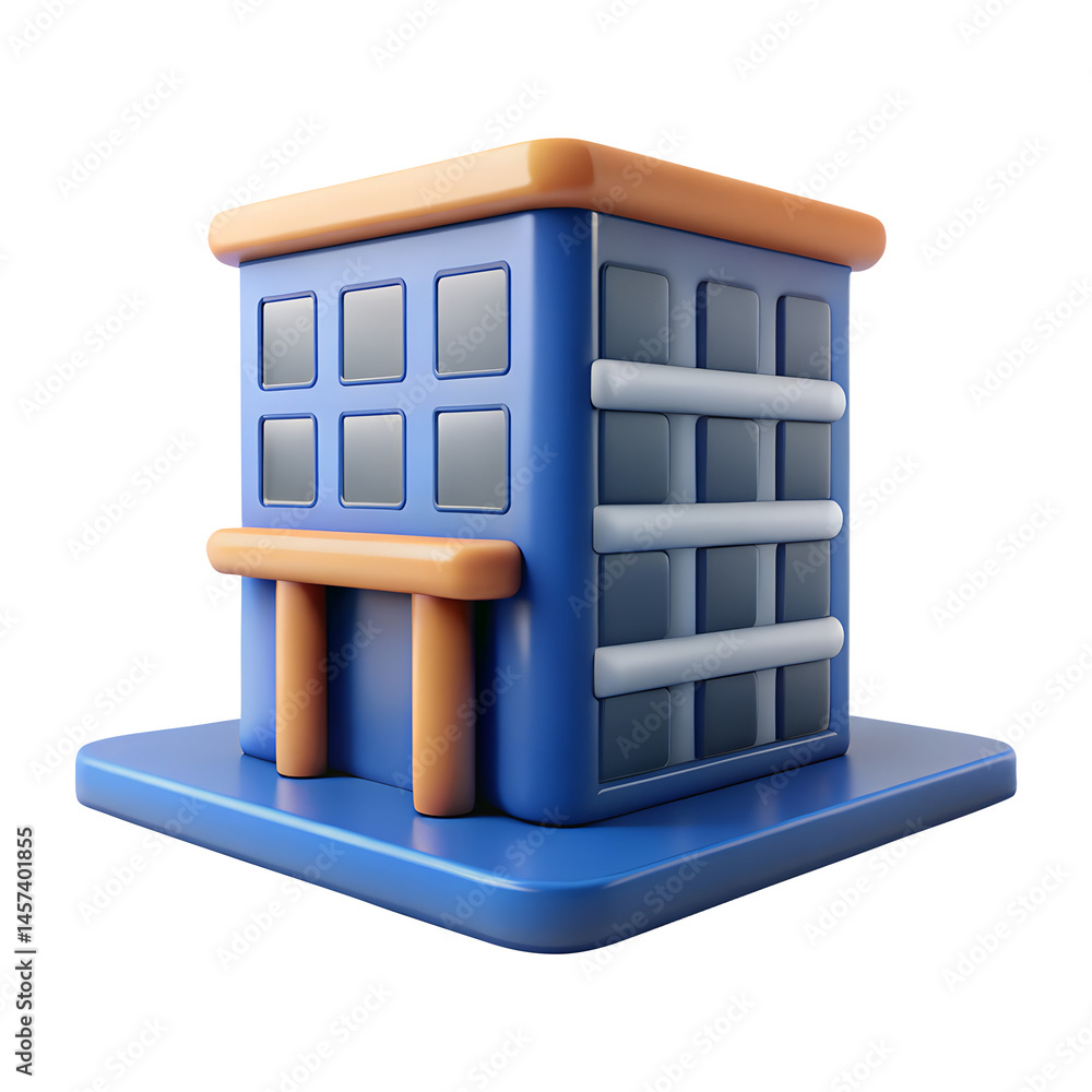 building 3d render icons in cartoon plastic style minimal isolated on transparent white background, clipping path
