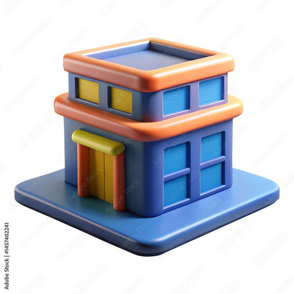 building 3d render icons in cartoon plastic style minimal isolated on transparent white background, clipping path
