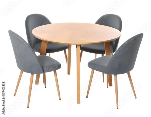 Modern Dining Table Set with Wooden Chairs for Cozy Gatherings