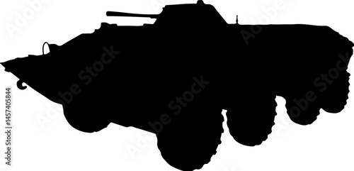 silhouette of a btr
