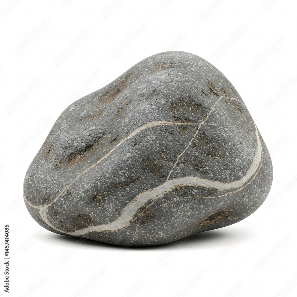 Obraz premium Rock on white background