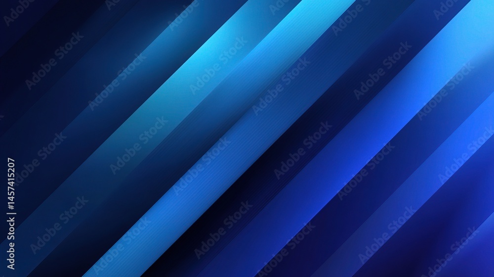 Obraz premium Sleek Gradient Background with Diagonal Blue Lines for Design Use