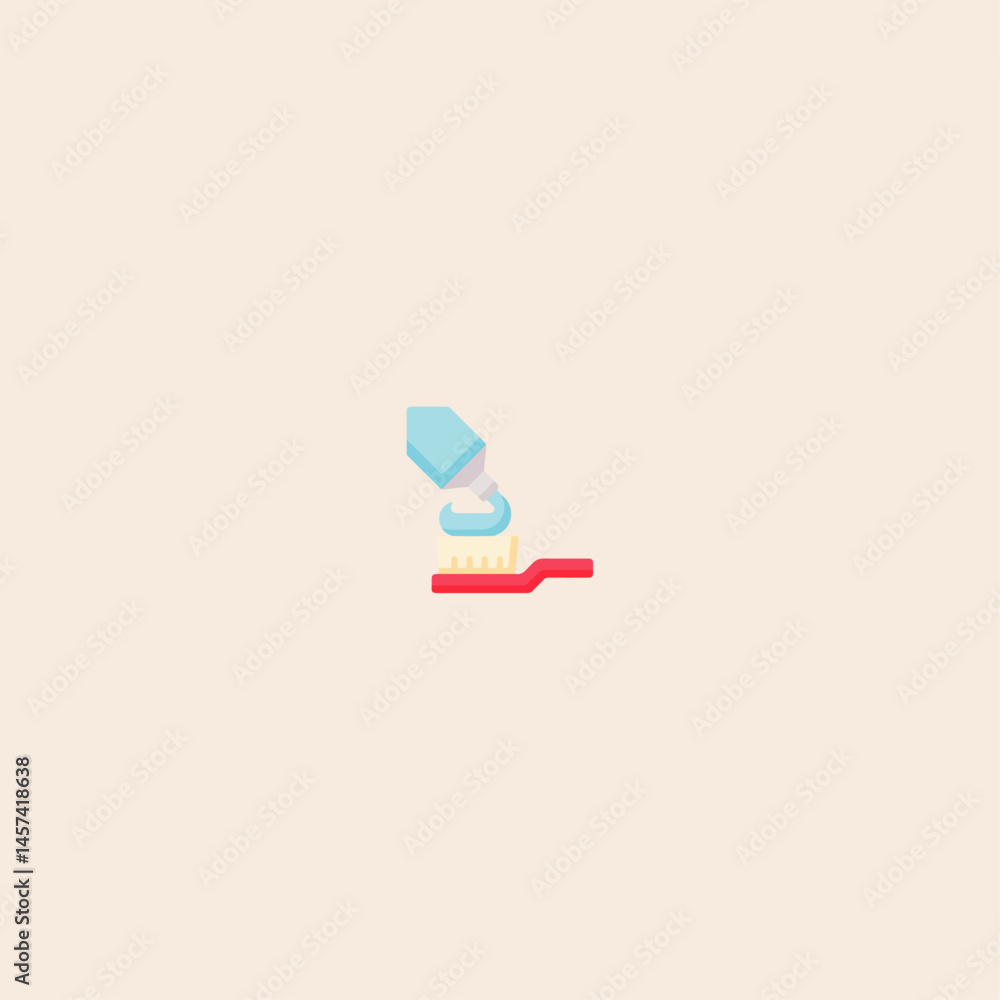 Toothbrush icon flat vector design. Toothbrush icon flat vector design.