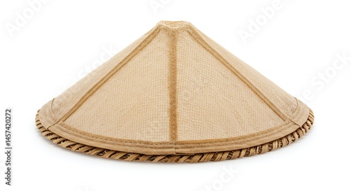 Obraz w ramie Beige conical straw hat