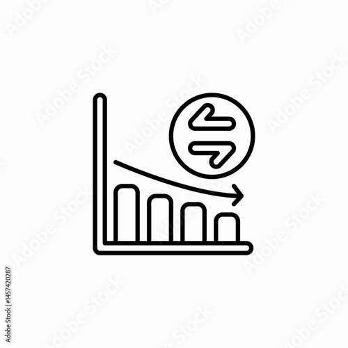 exchange rate icon sign vector