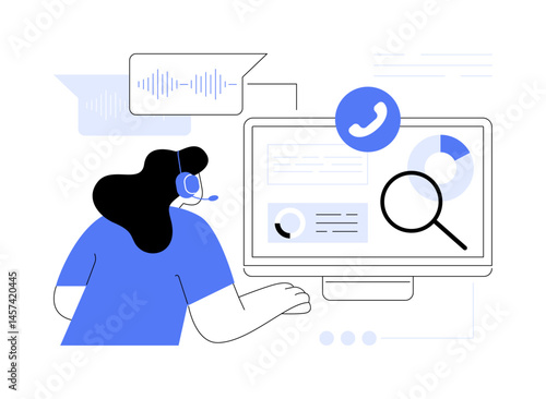 Marketing research isolated cartoon vector illustrations.