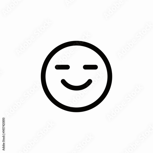 face expressionless icon sign vector