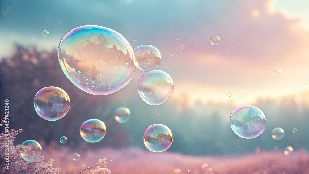 custom made wallpaper toronto digitalsoap bubbles on the sky background