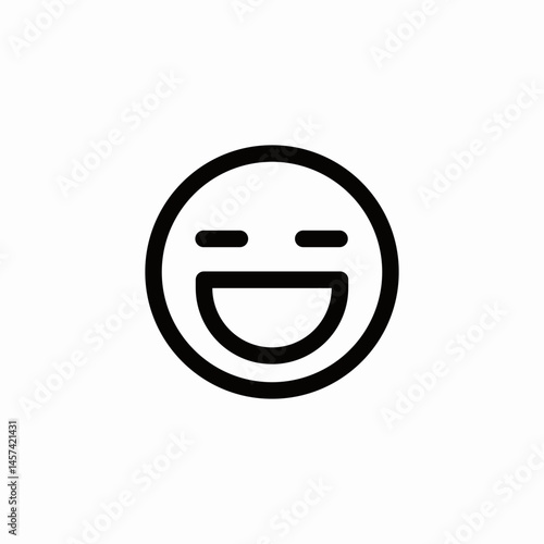 face happy smiling icon sign vector
