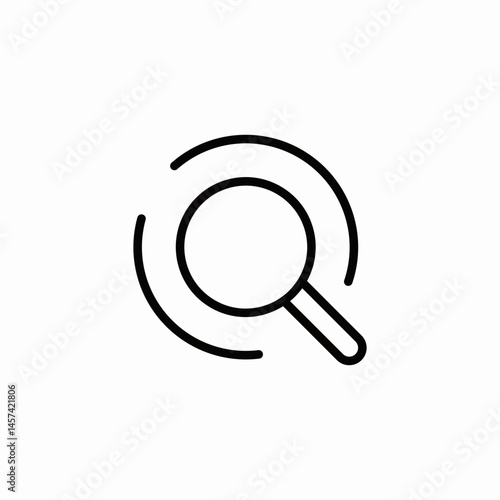 magnifier ellipsis icon sign vector