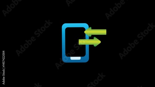 Technology icon motion video illustration suitable to your brand, animation, template, marketing, visual, networking, business, cyber, and more