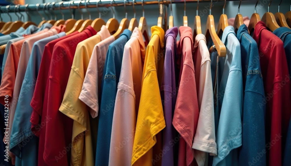 Garment racks overflowing with discounted clothes , sale rack, shopping mall, retail Garment racks overflowing with discounted clothes , sale rack, shopping mall, retail