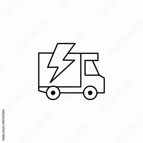 fast delivery truck icon sign vector