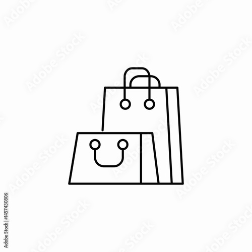 shopping bags purchase icon sign vector