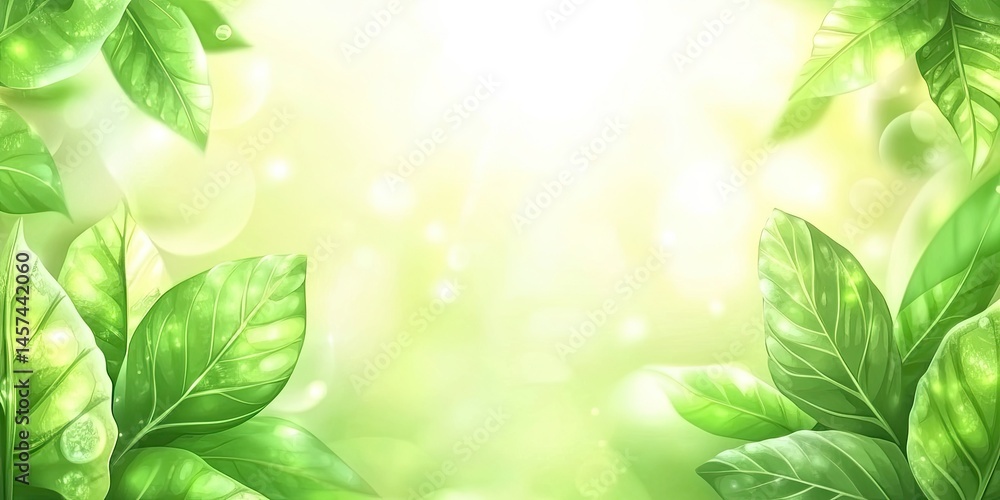 Lush Green Leaves in Soft Sunlight (1) Lush Green Leaves in Soft Sunlight (1)
