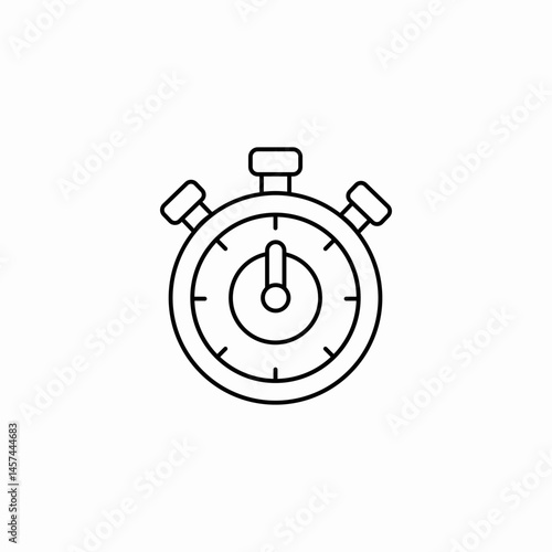 stopwatch target icon sign vector