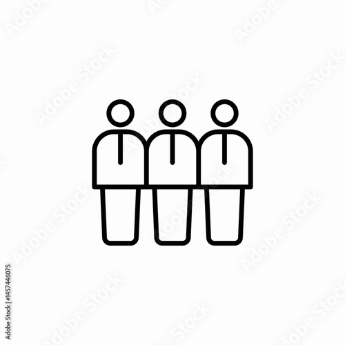 team people icon sign vector