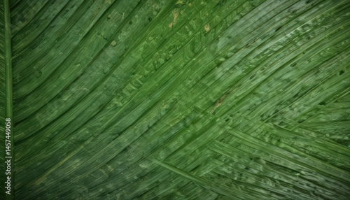 Intricate veins, vibrant green, close-up palm leaf texture , texture, leaf texture, summer background