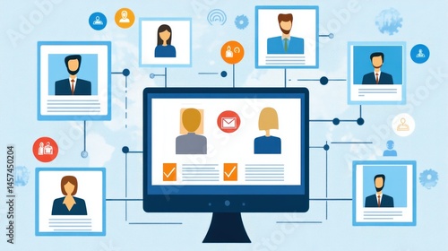 Wallpaper Mural Digital network of connected professionals Torontodigital.ca