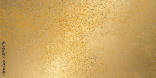 Vintage watercolor paper with gold grain texture. Abstract gold painting background for cover design, poster, flyer, cards, poster. Old paper texture. Aged backdrop. Bronze paint.