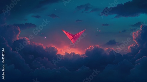 anime paper plane love message romantic wallpaper