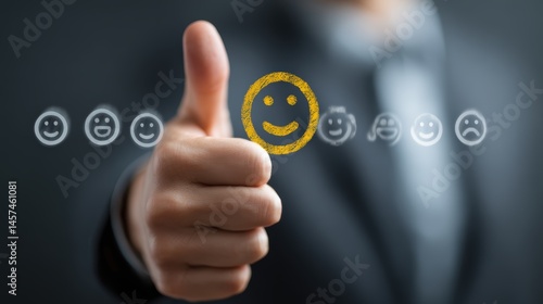 Business success concept visualized through efficient support systems, client satisfaction, positive feedback, and success stories from happy customers