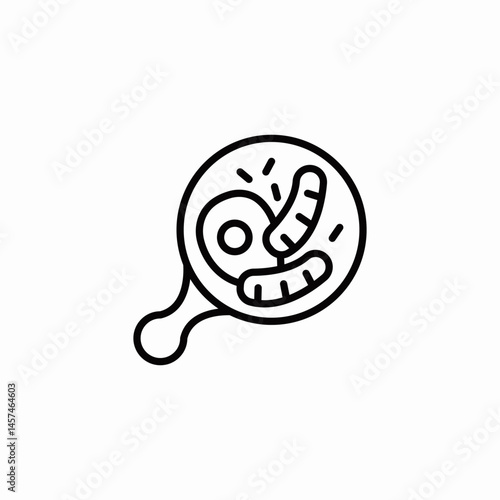 frying pan breakfast icon sign vector