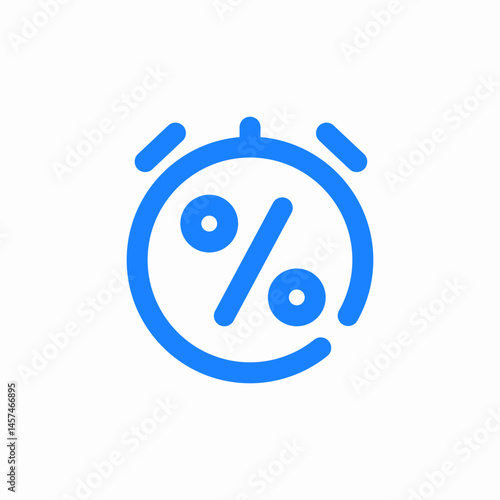 limited time discount offer or time sensitive promotion icon sign vector