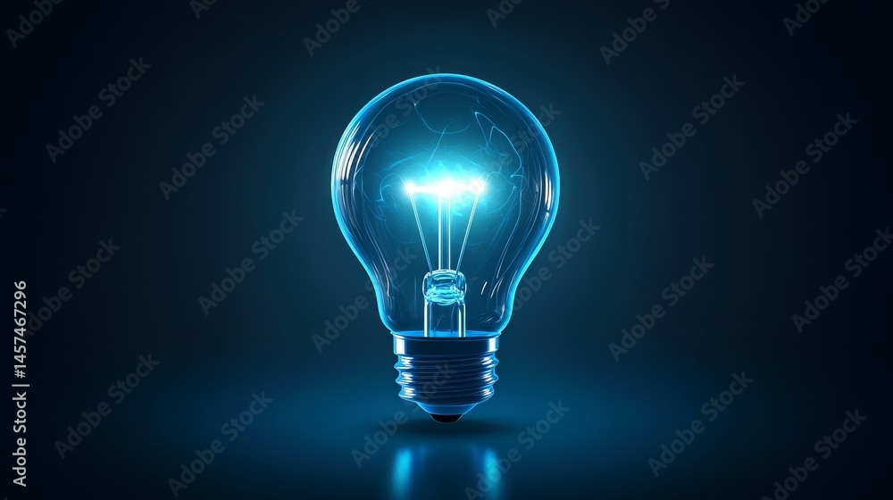 Light Bulb and Brain Icon Representing Creative Thinking and Innovation, Minimalist Vector Illustration in Blue and Dark Gray, Idea Visualization, Cognitive Concept, Problem-Solving, and Modern Design Light Bulb and Brain Icon Representing Creative Thinking and Innovation, Minimalist Vector Illustration in Blue and Dark Gray, Idea Visualization, Cognitive Concept, Problem-Solving, and Modern Design