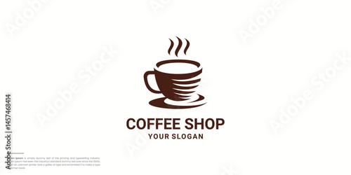 Coffee, coffee shop logo template.