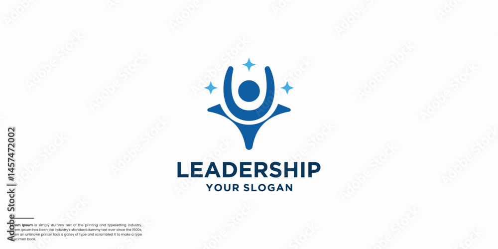 Fototapeta premium human people success people care logo design vector.