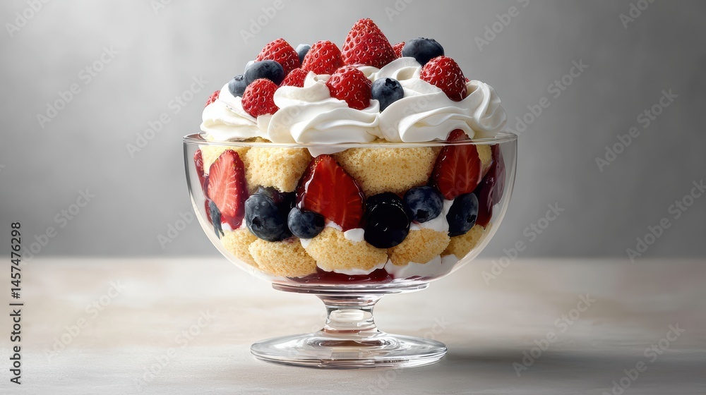Vibrant berry trifle a delightful layered dessert delight Vibrant berry trifle a delightful layered dessert delight
