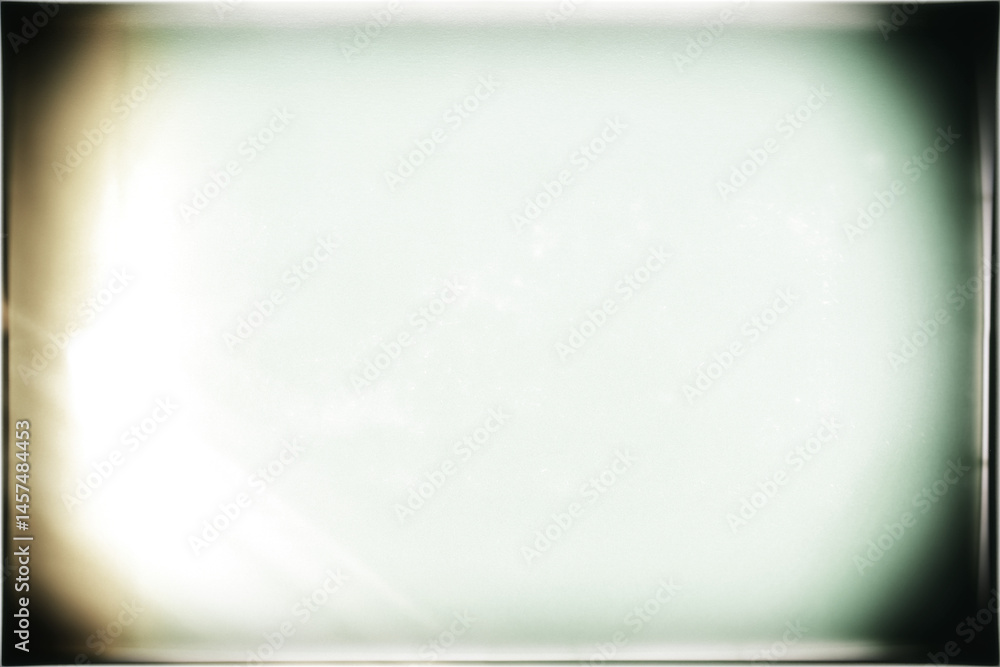 Retro photo film lens vignetteing template with chromatic aberration on transparent background. Template for design, vintage film effects, and light leak with transparency, can be put on any image.