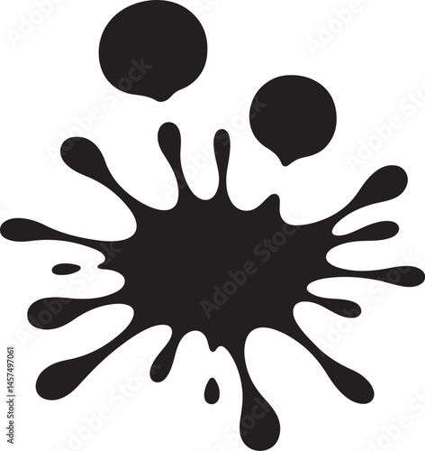 black ink blot