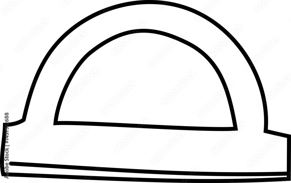 Protractor Line Art for Geometry Education and School Use Protractor Line Art for Geometry Education and School Use