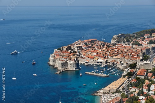 Obraz na płótnie View of Dubrovnik, Croatia from the hills w salonie