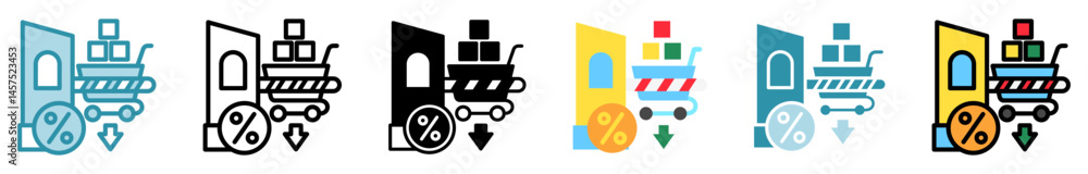 Import Tax multi style, mini illustration icon set. outline, flat, glyph, line color. vector for UI, UX, app, web, digital or print, related to trade war, economic competition, business, finance. Import Tax multi style, mini illustration icon set. outline, flat, glyph, line color. vector for UI, UX, app, web, digital or print, related to trade war, economic competition, business, finance.
