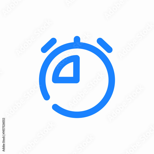 timer or countdown icon sign vector