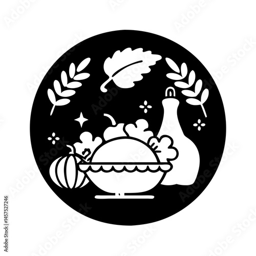 thanksgiving day icon, thanksgiving day silhouette vector illustration-simple silhouette illustration of thanksgiving day,thanksgiving day vector