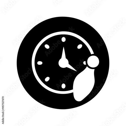 Conceptual Black and White Image of Time Pressure and Procrastination of Tasks