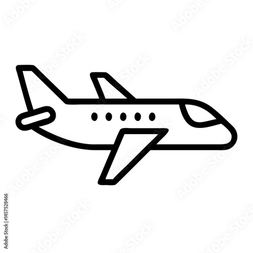 Airplane icon in a minimalist style