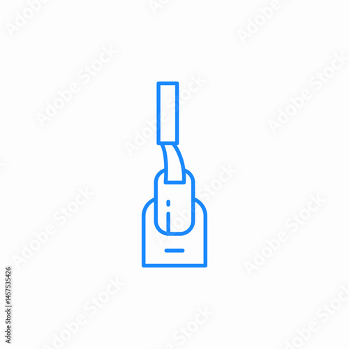 nail polish icon sign vector