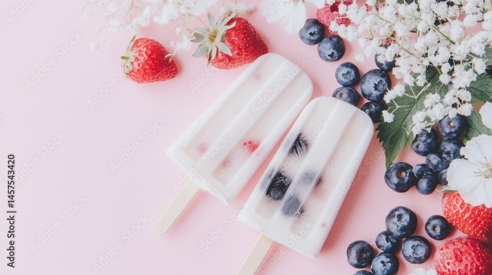 Frozen Delights A Summery Arrangement of Popsicles