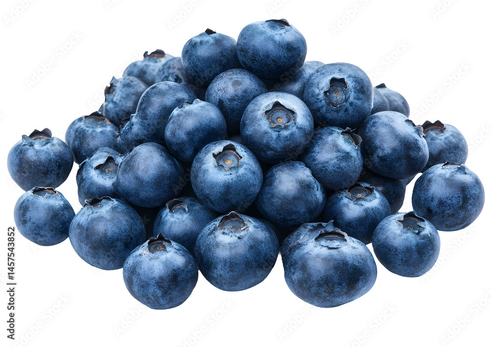 A fresh pile of vibrant blueberries, highlighting their rich color and texture A fresh pile of vibrant blueberries, highlighting their rich color and texture