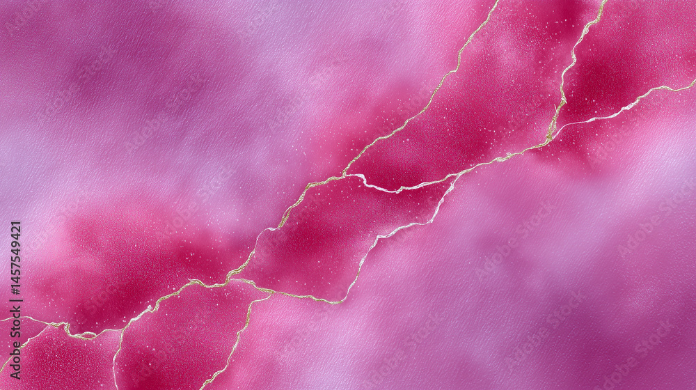 Pink and gold glittery background with pink and gold streaks